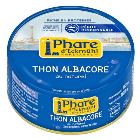 Thon Albacore Au Naturel 160G