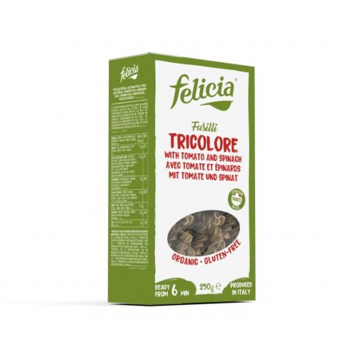 Fusilli Tricolore 250G Ss Gluten