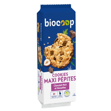 Cookies Maxi Pepites Chocolat Noir Et Noisettes 185G