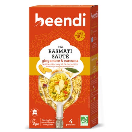 Riz Basmati Sauté Gingembre & Curcuma 250G