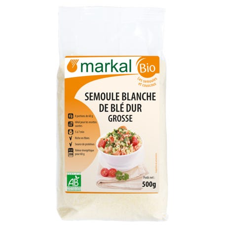 Semoule Blanche de Blé 500G