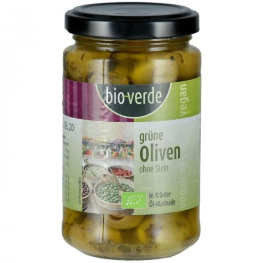 Olives Vertes Dénoyautées 200G