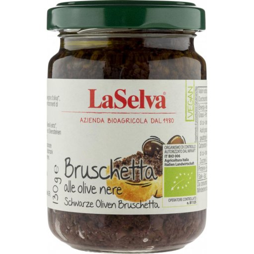 Bruschetta Olives Noires 130G