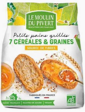 Petits Pains Grillés Céréales & Graines 225G