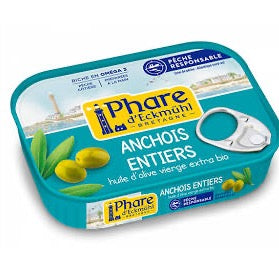 Anchois Entiers Huile D'Olive 115G